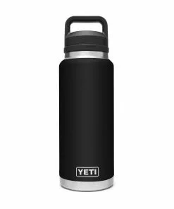 YETI Water Bottles & Mugs Rambler 36-fl oz Stainless Steel Water Bottle with Chug Cap, Black